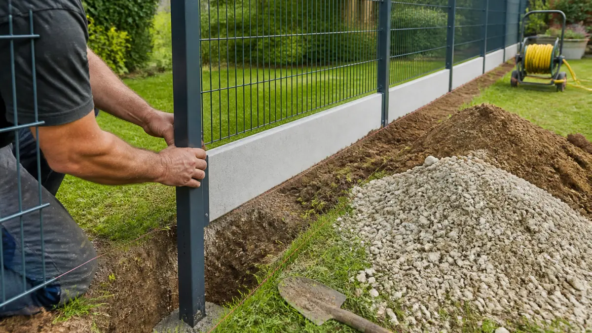 Clôture de jardin rigide : types, prix et installation